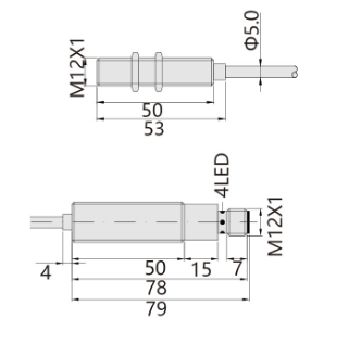 230℃M12埋入式耐高溫接近開(kāi)關(guān)