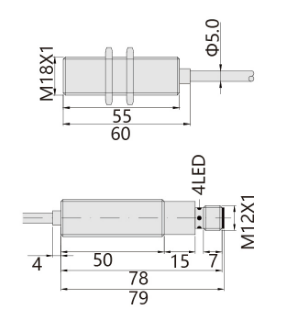 230℃M18埋入式耐高溫接近開關(guān)